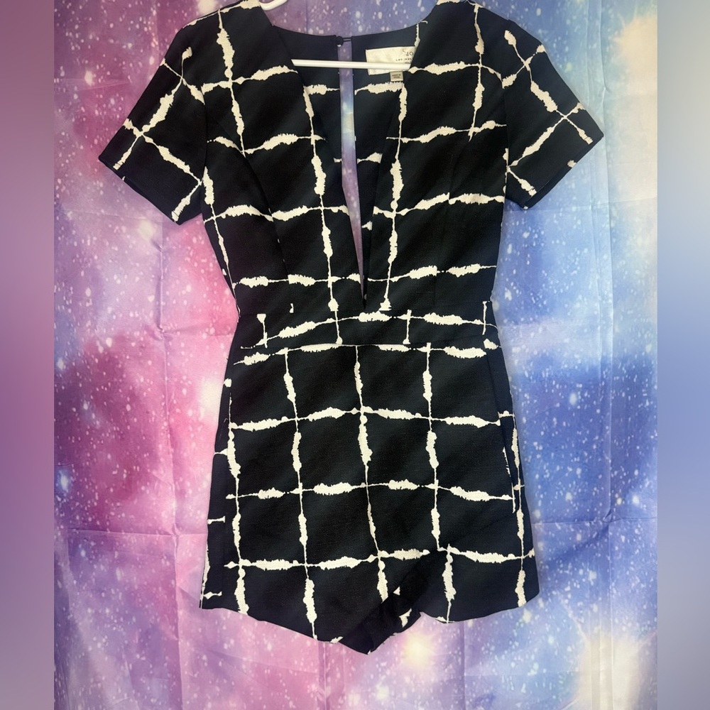 J.O.A windowpane romper